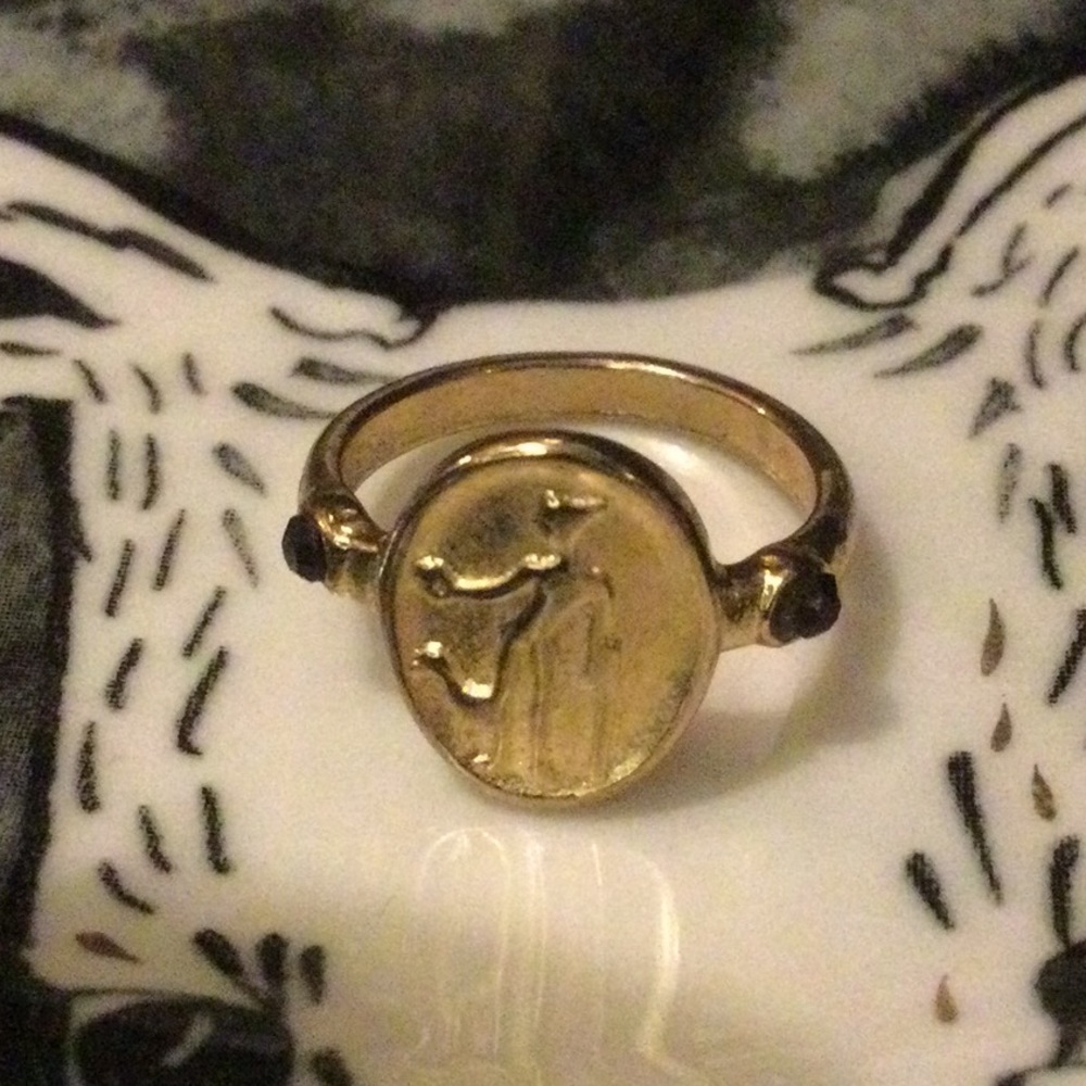 NEW Free People Egyptian Goddess Signet Ring - Picture 3 of 6